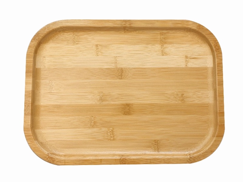 Professional-grade Rectangular Bamboo Serving Tray - Eco-friendly Kitchenware & Home Decor